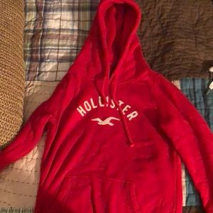 Red Hollister hoodie